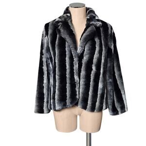 Vintage 70's 80's  Warm ROCHELLE California  Faux Fur Cozy Plush Coat S